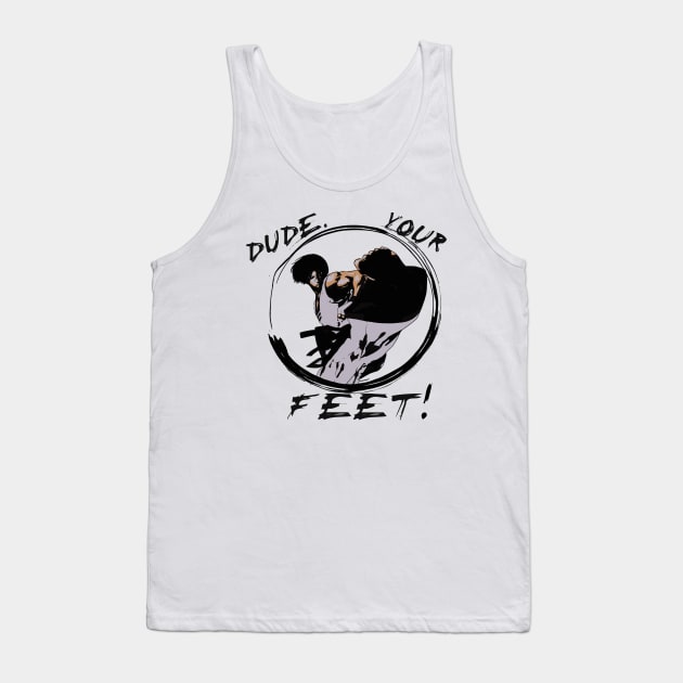 KIM "Dude, Your Feet!" (From the Fatal Fury series w/ Ryan Infinity) Tank Top by Justin_Nexus